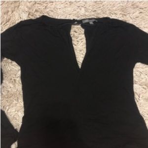 Black Shirt with Cutout